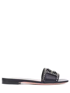 Шлепанцы кожаные Peoni Bally