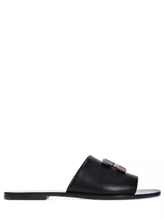 Шлепанцы кожаные Off White