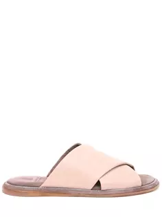 Шлепанцы кожаные Brunello Cucinelli