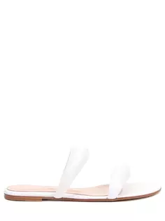 Шлепанцы кожаные Bijoux Gianvito Rossi