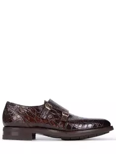 Монки из кожи крокодила Santoni