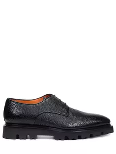 Дерби кожаные Santoni