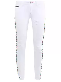 Джинсы со декором Philipp Plein