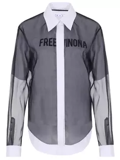Блуза комбинированная Off White