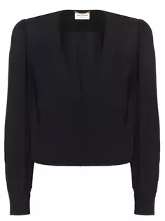 Блуза из вискозы Saint Laurent