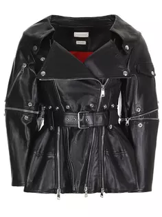 Куртка кожаная Alexander McQueen