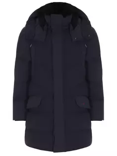 Пуховик стеганый с мехом бобра Kiton