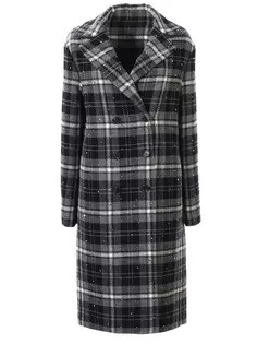 Двубортное пальто из шерсти Ermanno Scervino