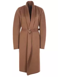 Кашемировое пальто с поясом Salvatore Ferragamo