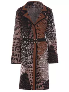 Шерстяное пальто с поясом Salvatore Ferragamo