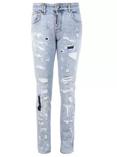 Джинсы с потертостями Philipp Plein