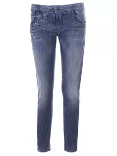 Джинсы хлопковые с декором Ermanno Scervino