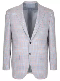 Пиджак кашемировый в клетку Kiton