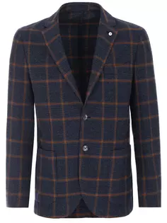 Пиджак хлопковый в клетку L.B.M. 1911