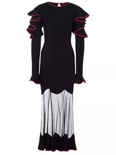 Платье с сеткой Alexander McQueen