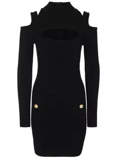 Платье из вискозы Balmain