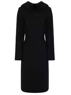 Платье с меховой отделкой Carolina Herrera