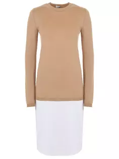 Приталенное двухцветное платье Loewe