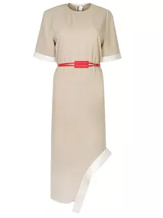 Платье асимметричного кроя Victoria Beckham