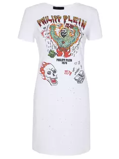 Платье-футболка с принтом Philipp Plein