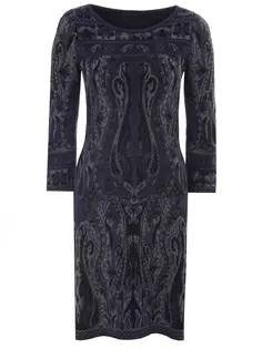 Платье трикотажное с принтом Etro