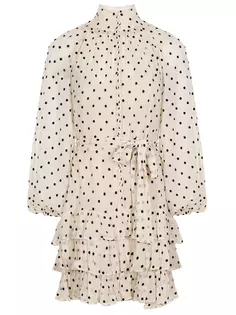 Платье из вискозы в горох Zimmermann