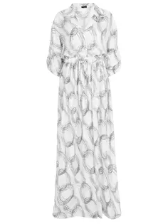Платье шелковое с принтом Kiton
