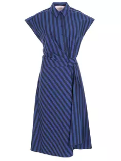 Платье хлопковое в полоску Carolina Herrera