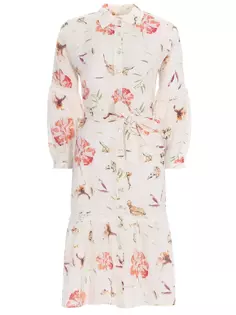 Платье льняное с принтом 120% Lino