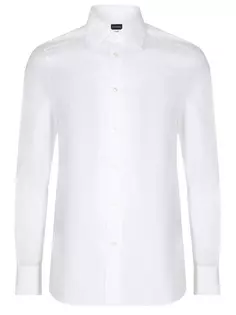 Рубашка хлопковая tailored fit Zegna
