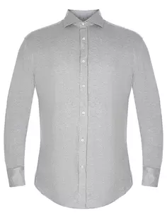 Рубашка Slim Fit хлопковая Brunello Cucinelli