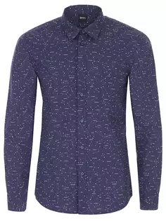 Рубашка Slim Fit с принтом Boss