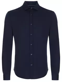 Рубашка Leisure Fit из шелка и хлопка Brunello Cucinelli
