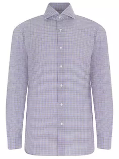 Рубашка Regular Fit хлопковая в клетку Luigi Borrelli