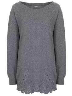 Джемпер с кружевной отделкой Ermanno Scervino