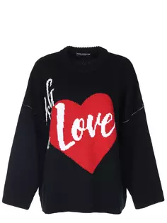 Свитер из кашемира с принтом Dolce & Gabbana
