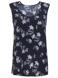 Топ шелковый с принтом Gran Sasso