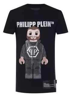 Футболка хлопковая с принтом Philipp Plein