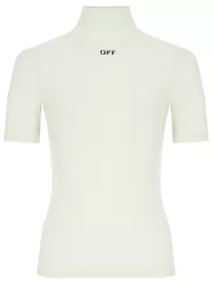 Футболка с высоким воротом Off White