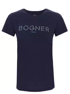 Футболка хлопковая с логотипом Bogner