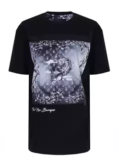 Футболка хлопковая с принтом Philipp Plein