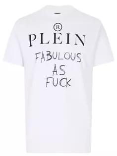 Футболка хлопковая с принтом Philipp Plein