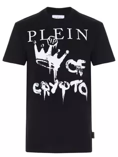 Футболка хлопковая с принтом Philipp Plein
