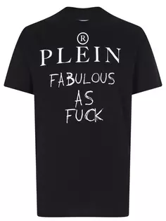 Футболка хлопковая с принтом Philipp Plein