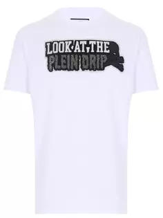 Футболка хлопковая с принтом Philipp Plein