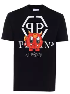 Футболка хлопковая с принтом Philipp Plein