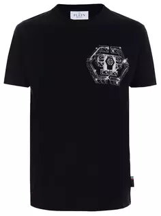 Футболка хлопковая с принтом Philipp Plein