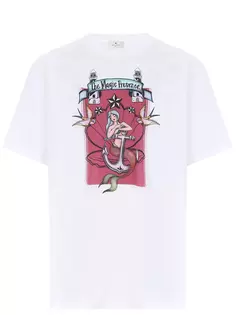 Футболка хлопковая с принтом Etro