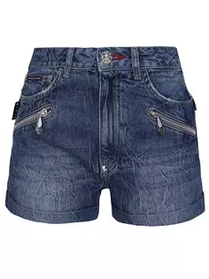 Джинсовые шорты Zipped Philipp Plein