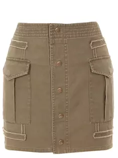 Юбка-мини на пуговицах Saint Laurent